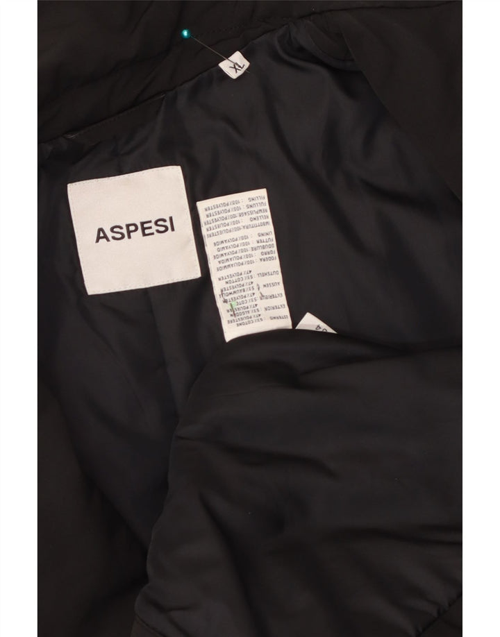 Abrigo Aspesi Mujer UK 40 XL Algodón Negro