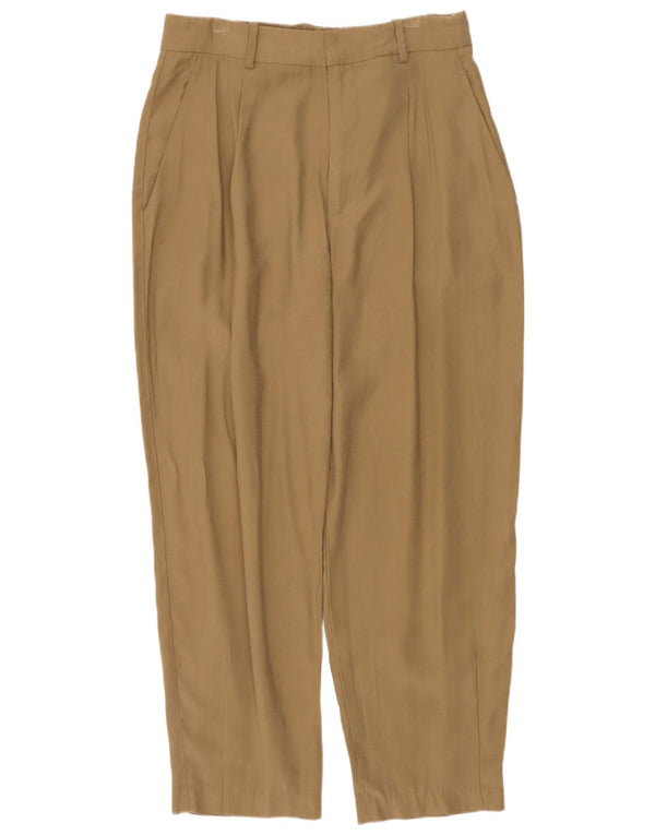 Zara Mujer Pantalón Chino Pegged Medium W28 L26 Viscosa Caqui