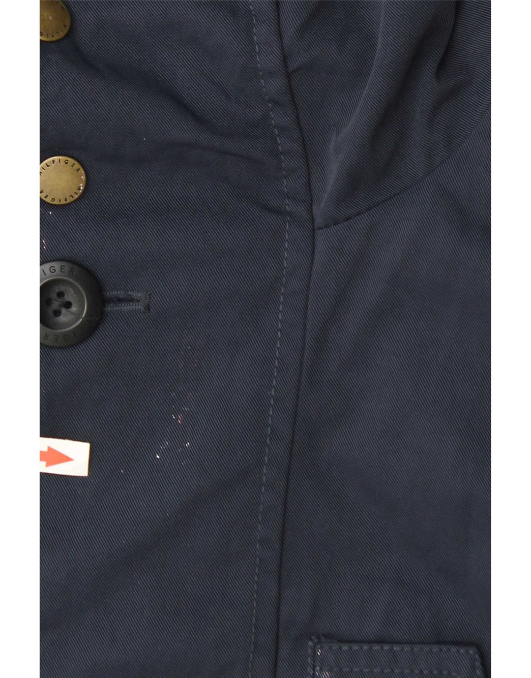 Tommy Hilfiger Chaqueta impermeable con capucha para hombre UK 38 Medium Azul marino Poliamida