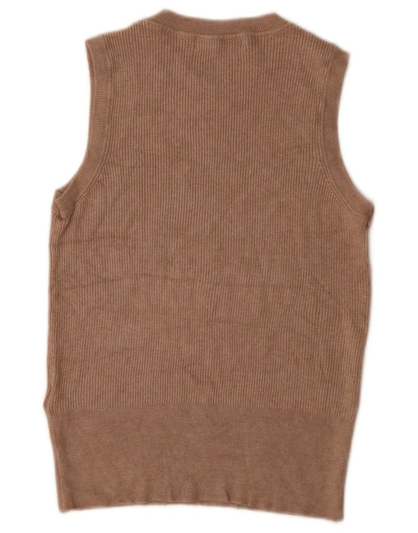 Marks & Spencer Camiseta sin mangas para mujer UK 46 Large Viscosa marrón