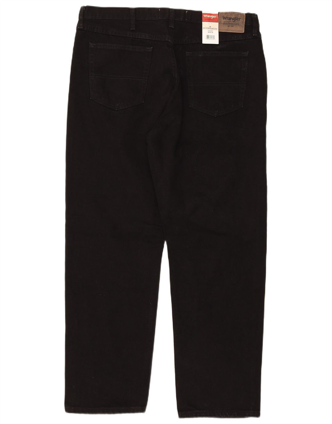 WRANGLER Vaqueros rectos para hombre W38 L30 Algodón negro