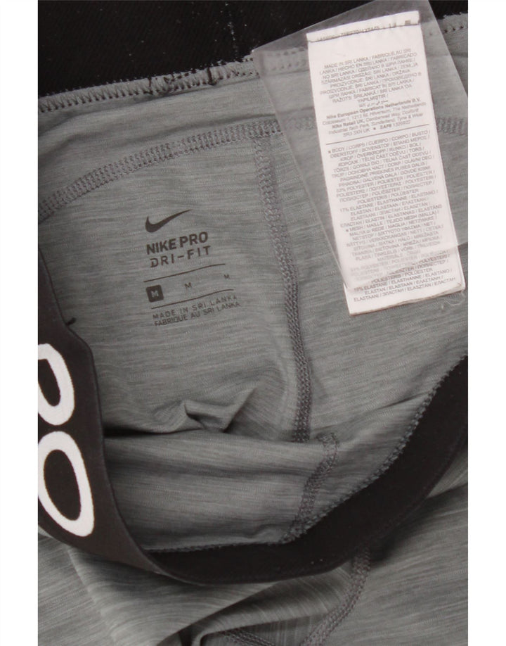 NIKE Leggings gráficos Dri Fit para mujer UK 40 Poliéster gris medio