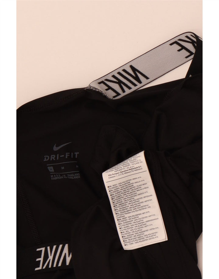 NIKE Camiseta sin mangas Dri Fit holgada con gráfico para mujer, talla 40, talla M, color negro