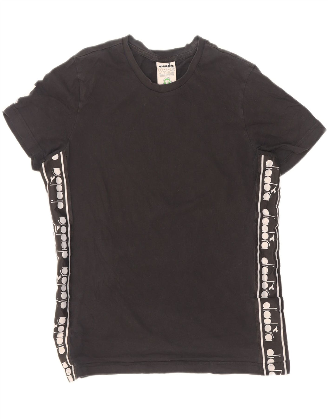 Diadora Hombre Camiseta Gráfica Top Small Negro