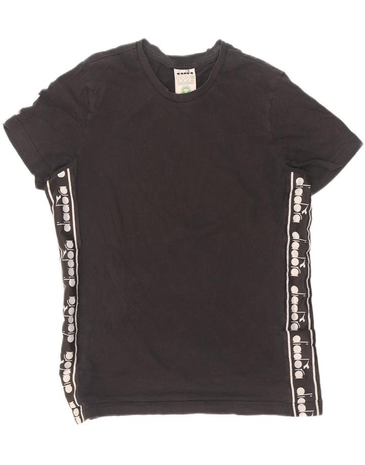 Diadora Hombre Camiseta Gráfica Top Small Negro