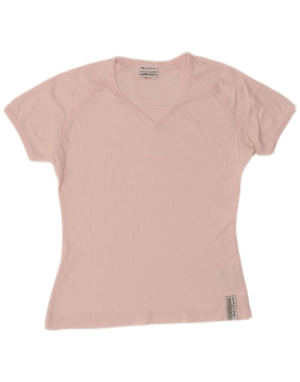 CHAMPION Camiseta Heritage Classics para mujer UK 40 Grande Algodón rosa