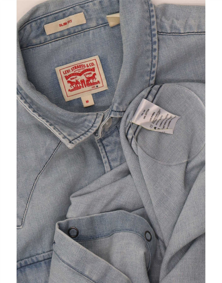 Levi's Hombre Camisa Vaquera Slim Fit De Algodón Azul Medio