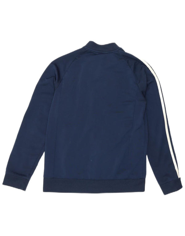 Adidas - Chaqueta de chándal para niño, 11-12 años, color azul marino, deportiva