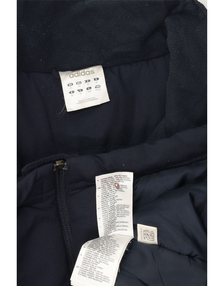 Adidas Chaqueta acolchada gráfica para hombre UK 42 XL Poliéster azul marino