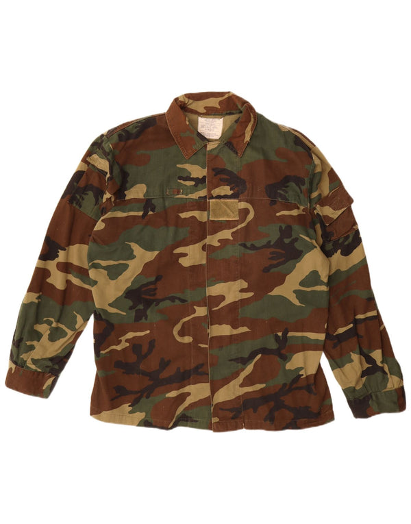 VINTAGE Chaqueta militar para hombre IT 56 3XL Algodón de camuflaje caqui