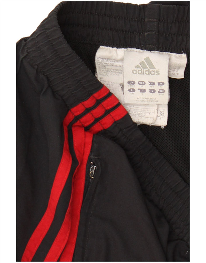 Adidas Hombre Pantalones De Chándal Joggers XL Negro Colorblock Poliéster