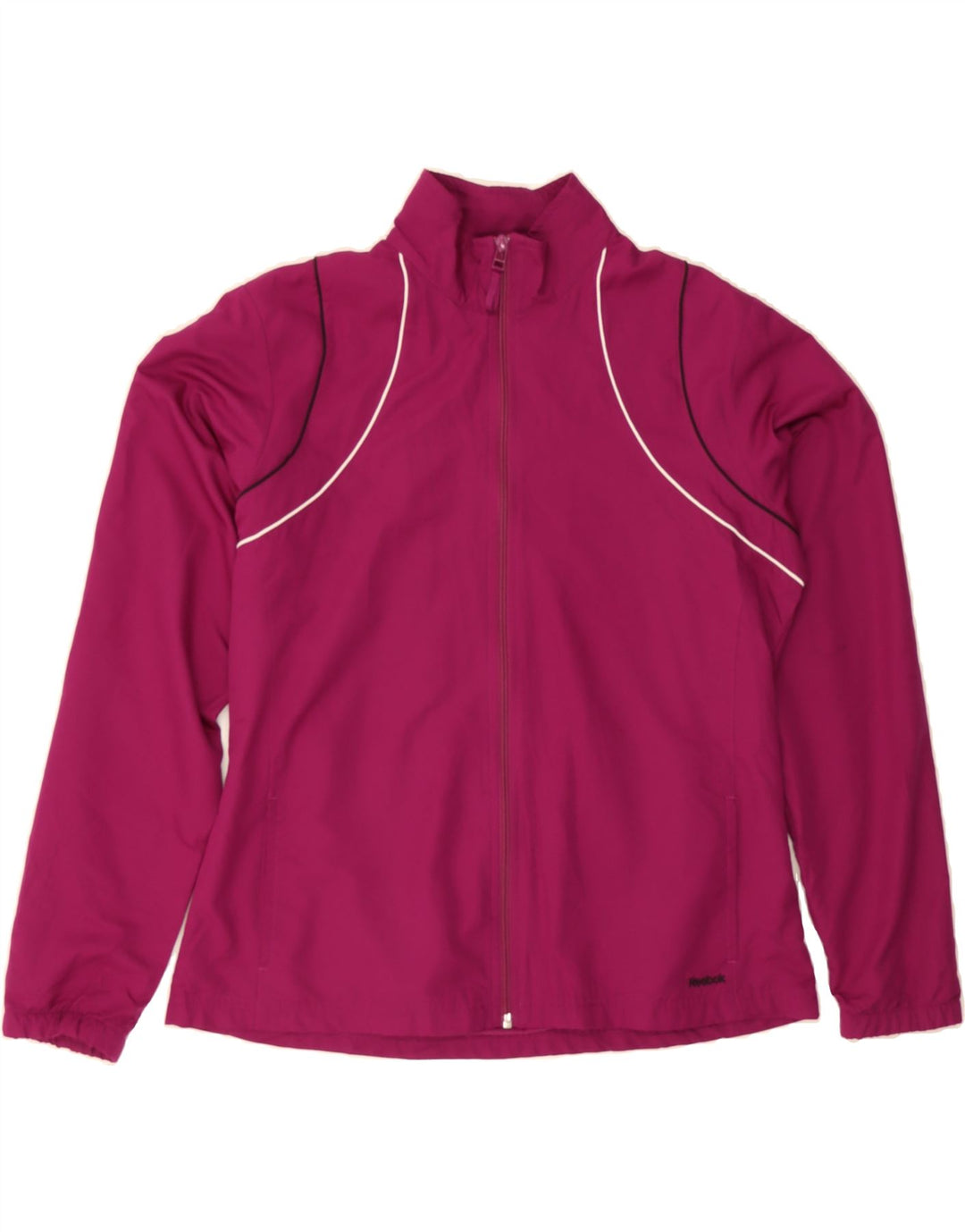 REEBOK Womens Tracksuit Top Jacket UK 18 XL Burgundy Polyester Vintage Reebok and Second-Hand Reebok from Messina Hembry 