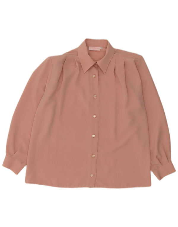 Patricia Blusa Camisa Mujer UK 10 Small Viscosa Rosa
