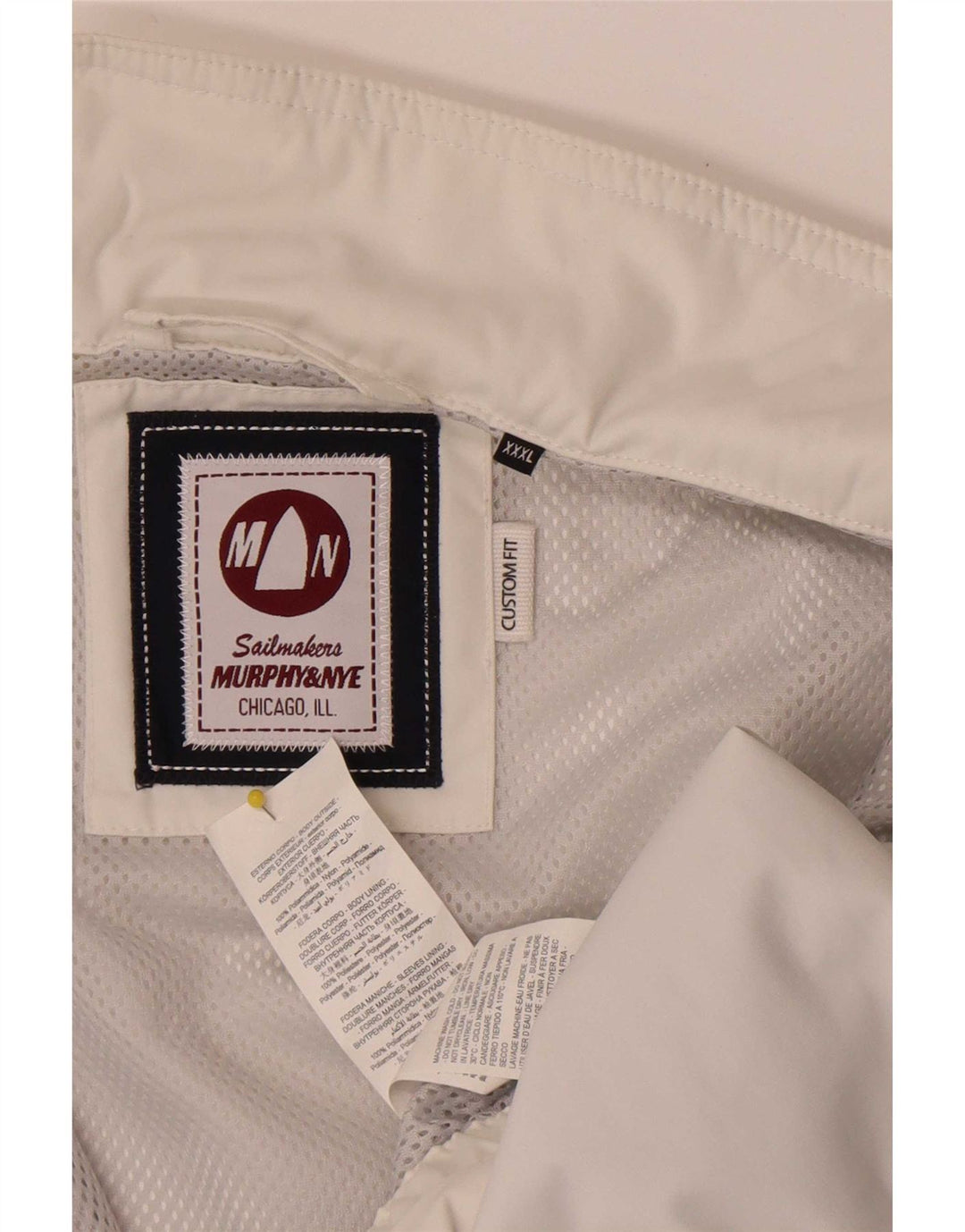 Chaqueta bomber para hombre Murphy & Nye UK 44 3XL Poliamida blanca