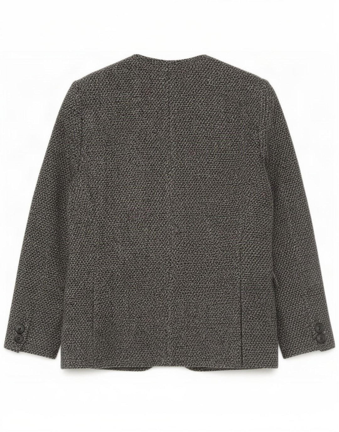 Chaqueta blazer vintage de 3 botones para mujer UK 44 Lana gris grande