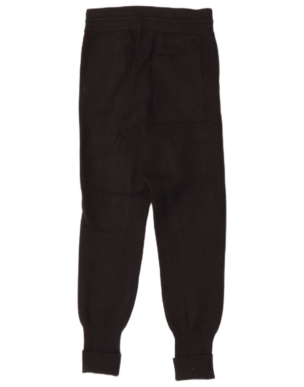 Zara Mujer Pantalón Chándal Joggers Small Negro Viscosa