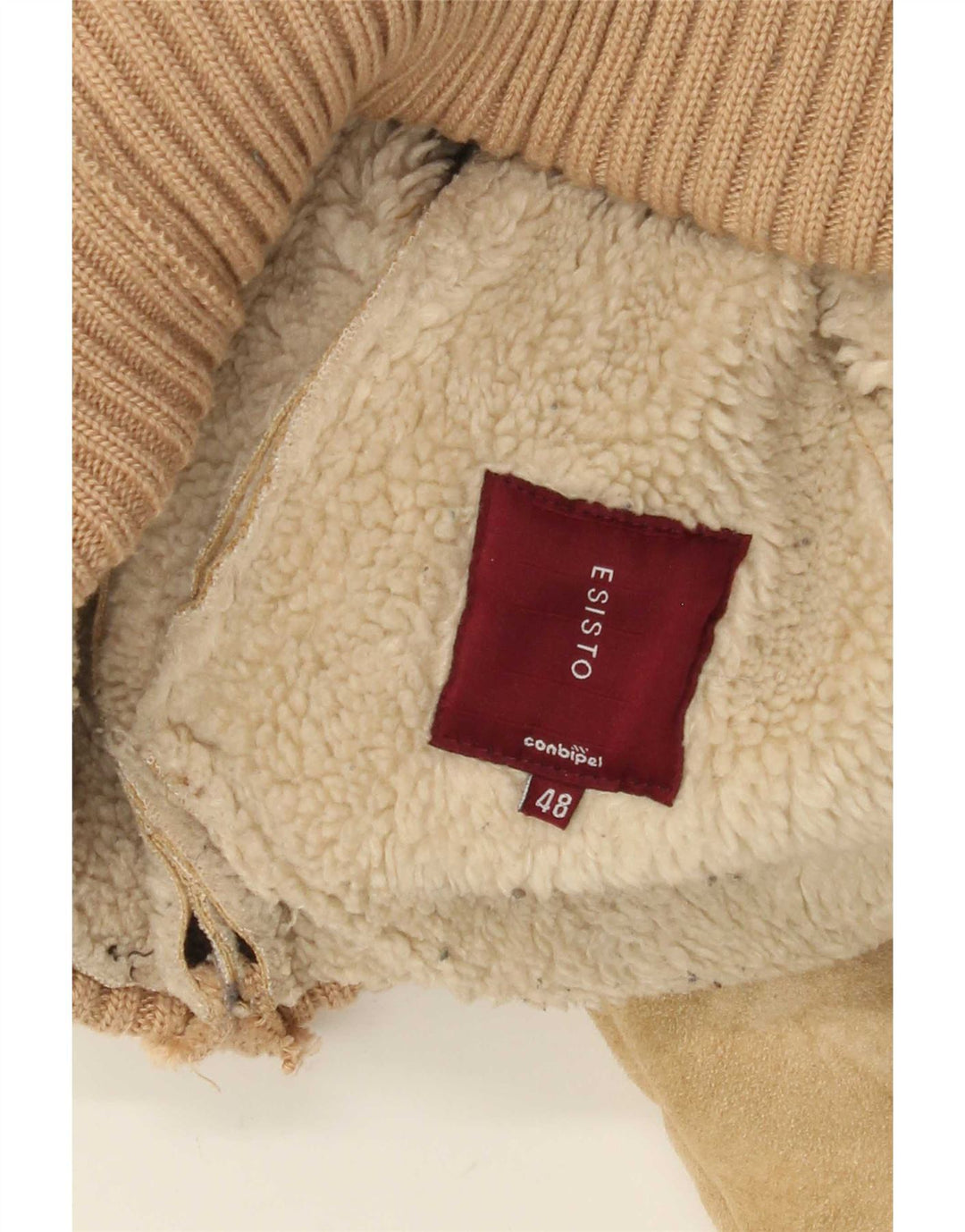 Chaqueta de piel de oveja Conbipel para mujer IT 48 XL Beige