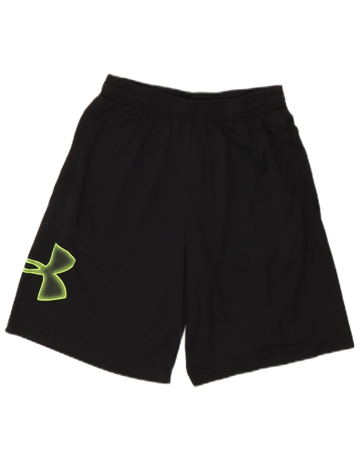 Under Armour Pantalones cortos deportivos con gráficos para hombre Poliéster negro mediano