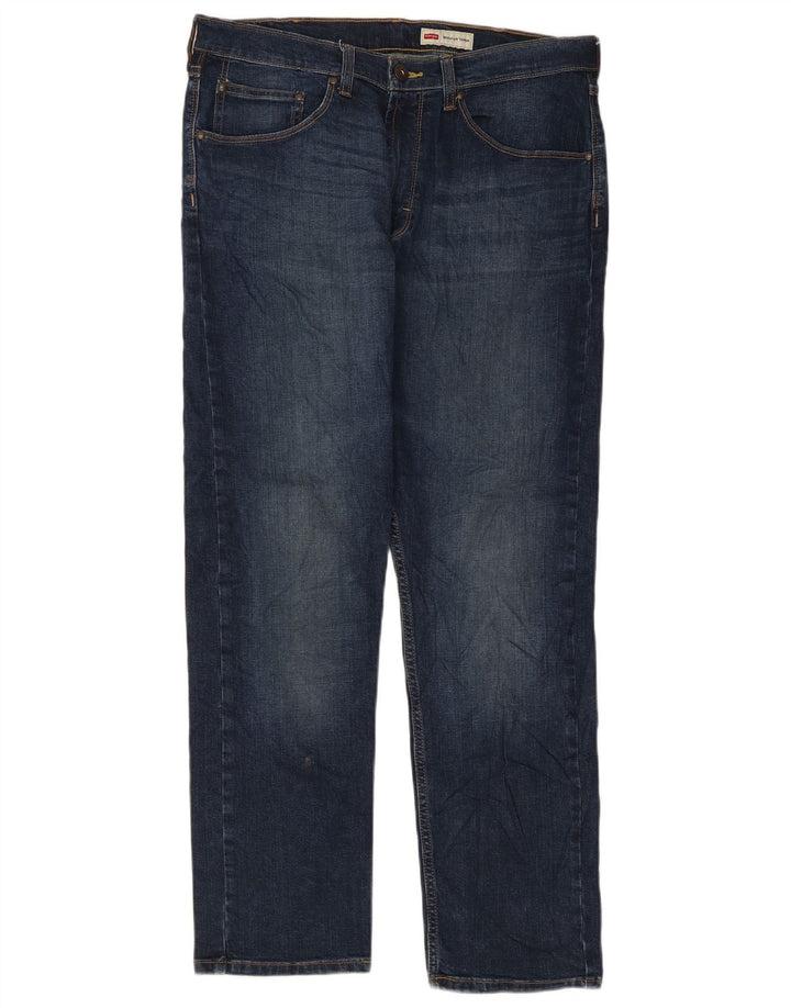 Wrangler Vaqueros cónicos regulares para hombre W34 L30 Algodón azul marino