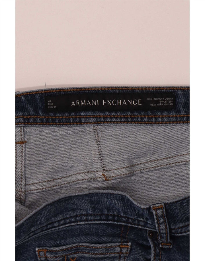 Armani Exchange Vaqueros ajustados para hombre W34 L32 Azul