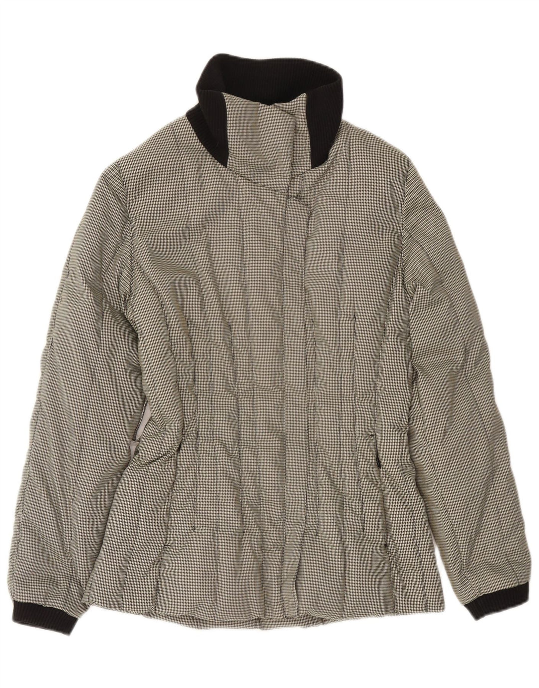 Chaqueta Acolchada Mujer Carhartt IT 42 Poliamida Pata De Gallo Gris Medio