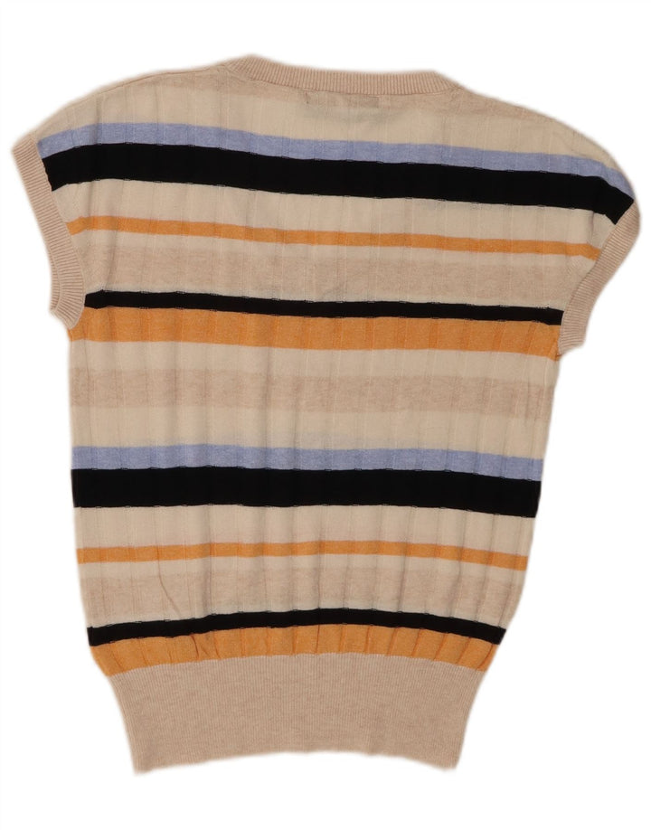 Marks & Spencer - Camiseta sin mangas para mujer, talla 40, talla pequeña, multicolor, a rayas