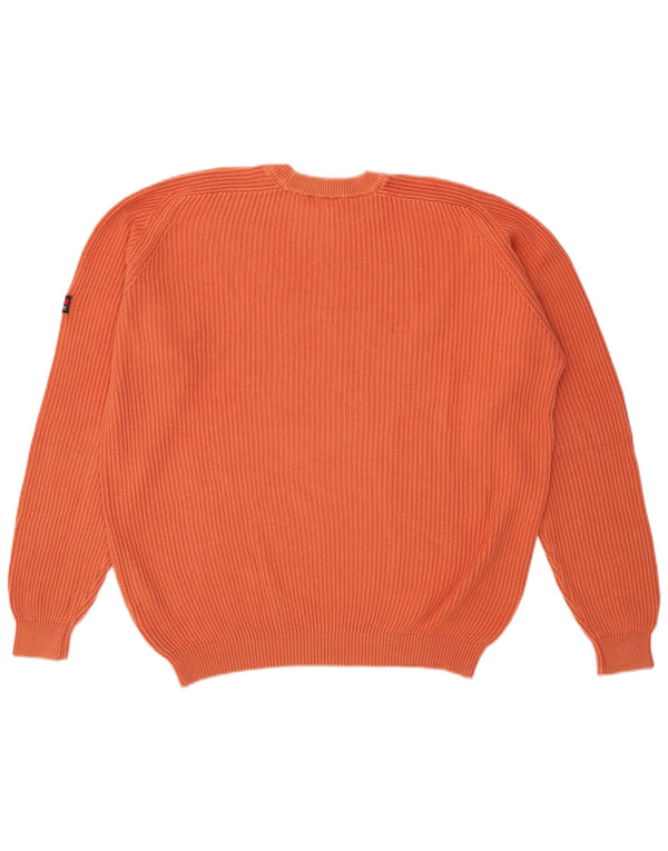 Navigare Jersey de Cuello Redondo para Hombre XL Algodón Naranja