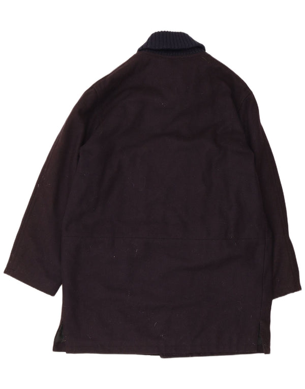 PAUL & SHARK Abrigo náutico para hombre Reino Unido 40 Grande Lana negra