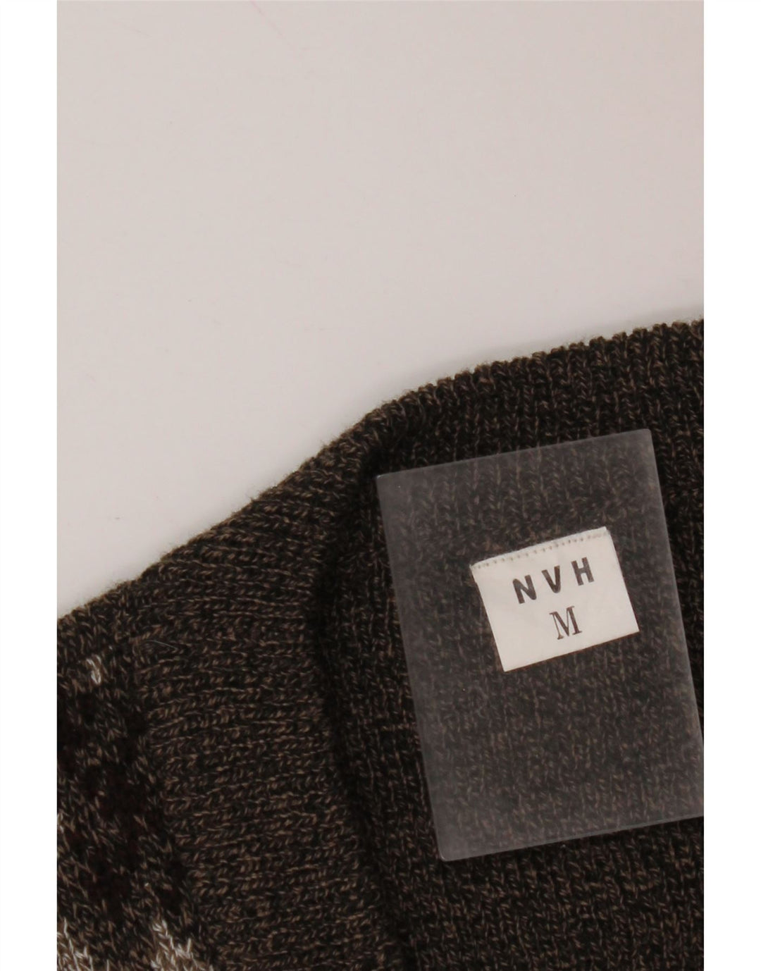 VINTAGE suéter cárdigan sin mangas para hombre marrón medio Fair Isle