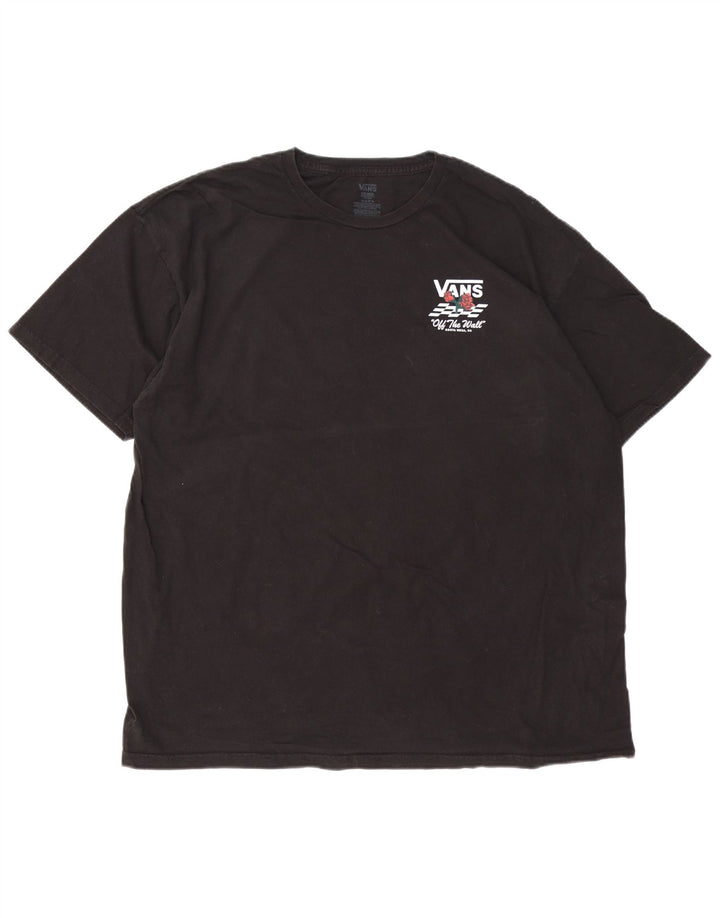 VANS Camiseta gráfica para hombre Top 2XL Algodón negro