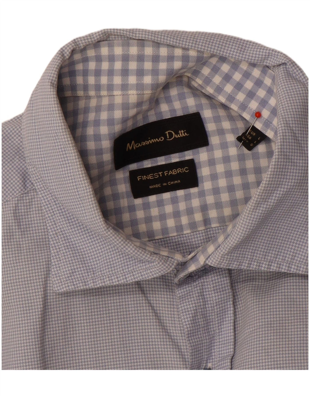 Camisa Massimo Dutti Hombre Azul Grande