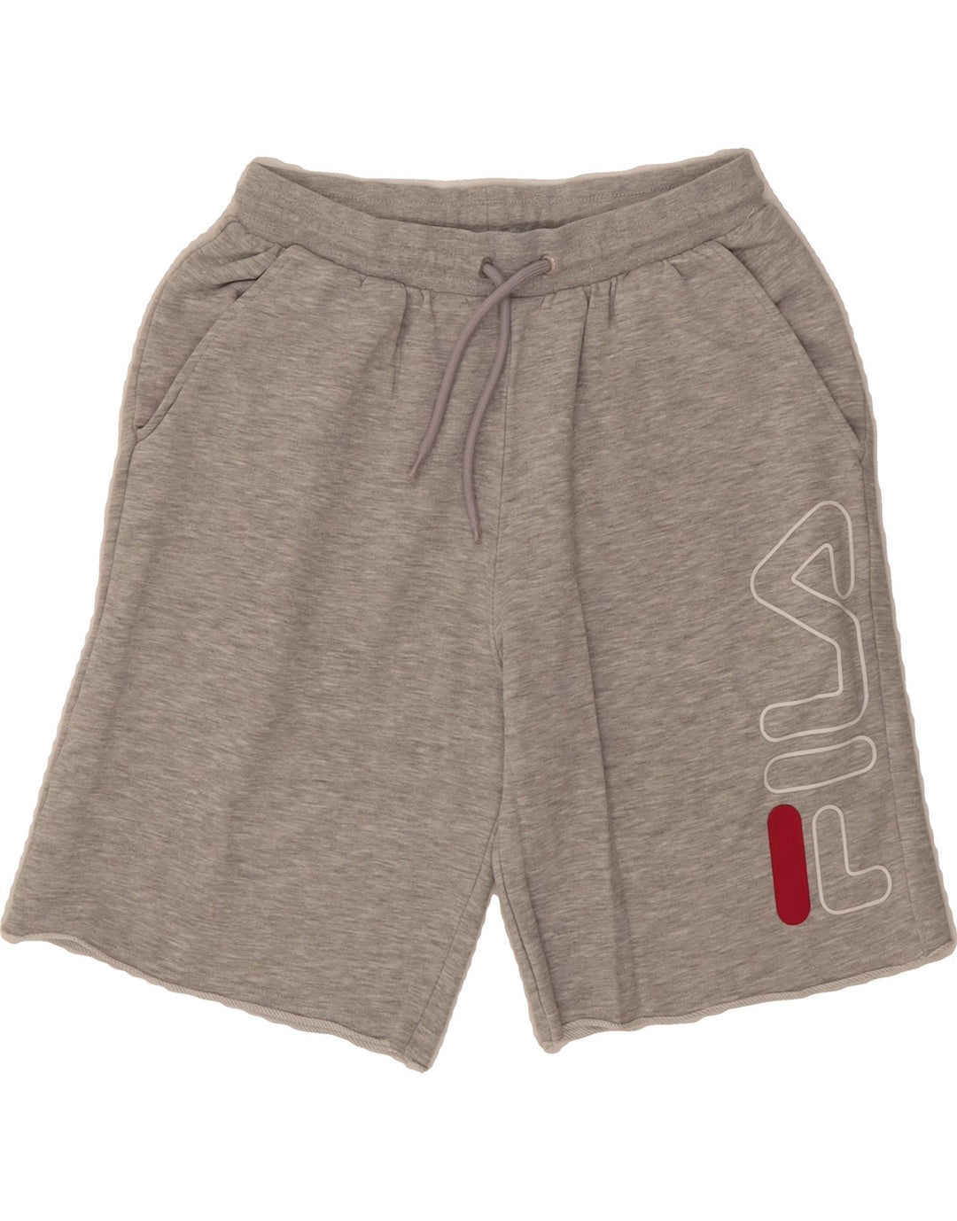 FILA Mens Graphic Sport Shorts Small  Grey Cotton Vintage Fila and Second-Hand Fila from Messina Hembry 