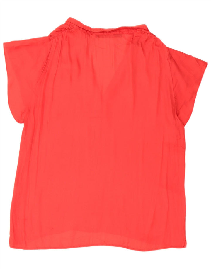 Zara Mujer Blusa Top Reino Unido 46 Grande Rojo