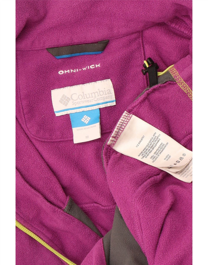 COLUMBIA Chaqueta polar Omni-Wick para mujer UK 40 Poliéster morado mediano