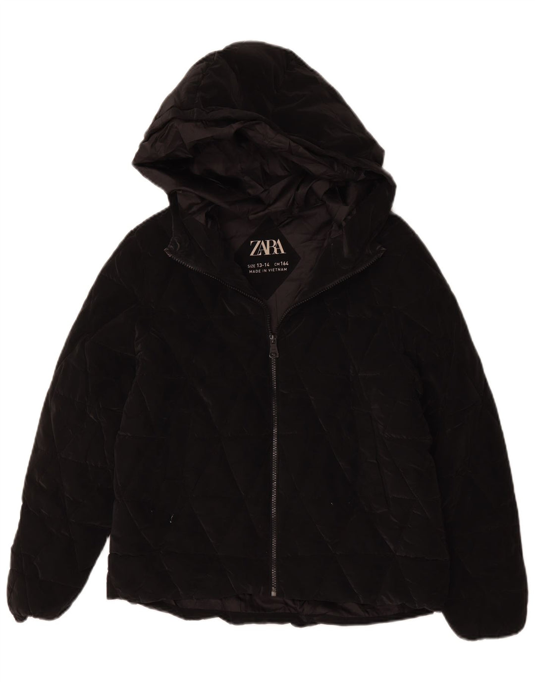 Zara Cazadora Acolchada Con Capucha Niña 13-14 Años Negro