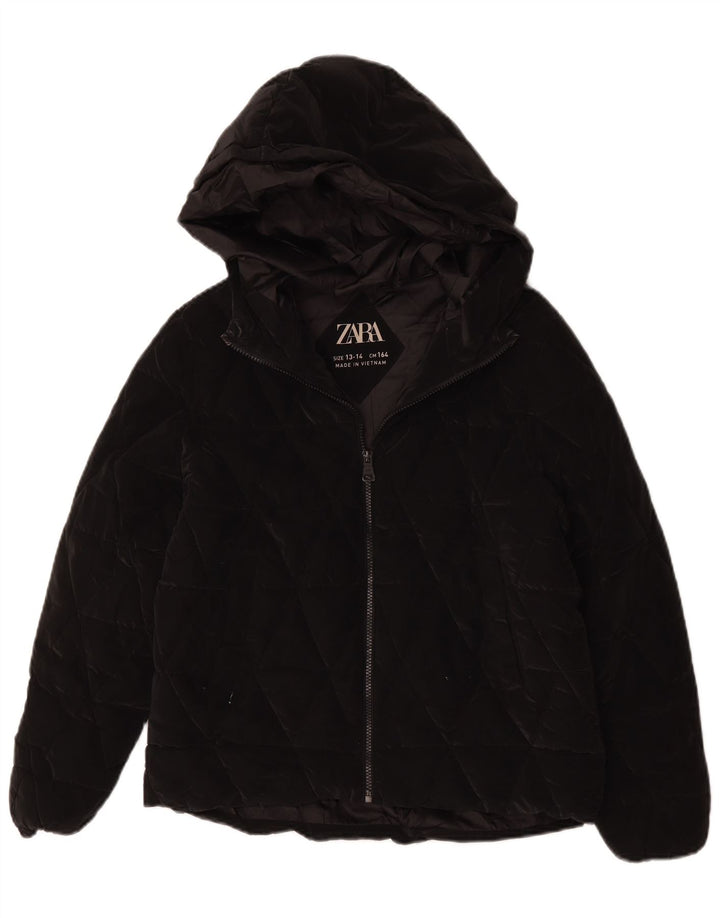 Zara Cazadora Acolchada Con Capucha Niña 13-14 Años Negro
