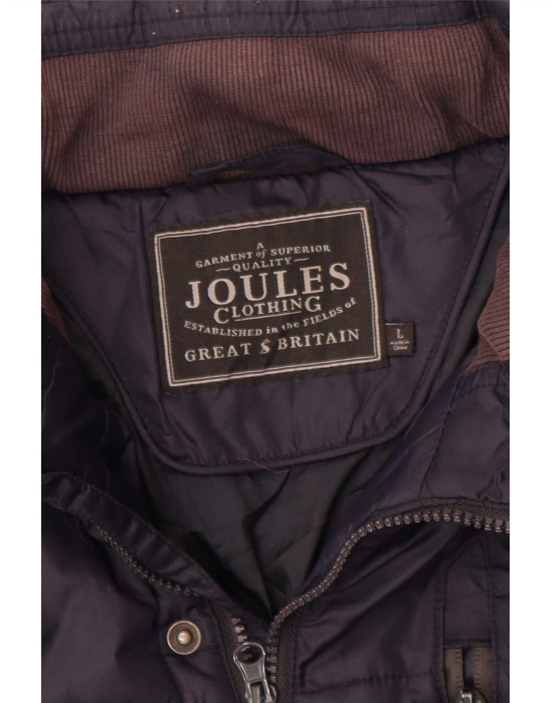 Joules Chaqueta acolchada para hombre UK 40 Large Azul marino Poliamida