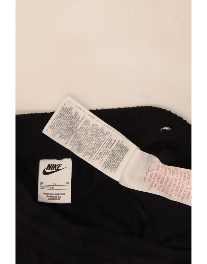 Nike Pantalones cortos deportivos para niños 13-14 años XL Negro Poliéster