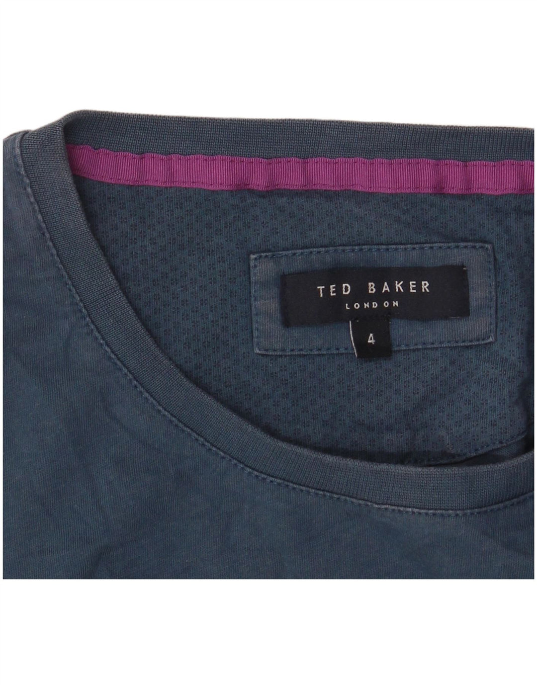 Ted Baker Camiseta gráfica para hombre Talla 4 Grande Azul marino