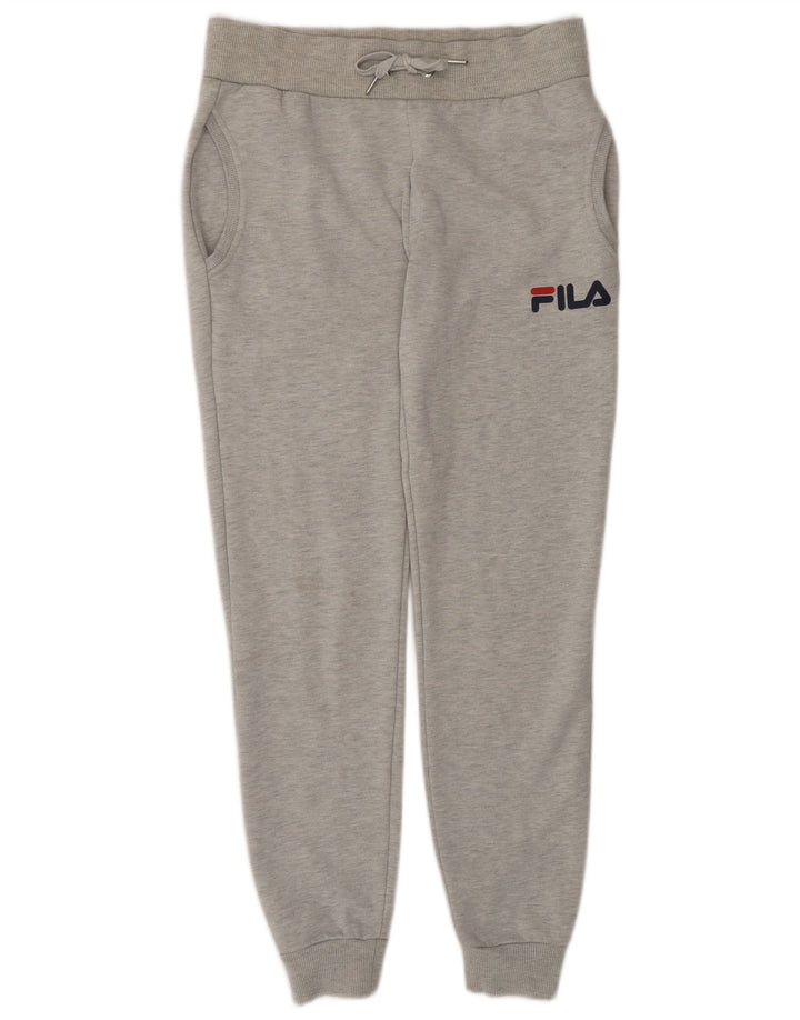 Fila Hombre Pantalones De Chándal Gráfico Joggers Pequeño Poliéster Moteado Gris