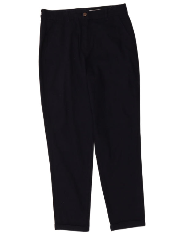Crew Clothing Womens Straight Chino Trousers UK 14 Large W32 L29 Navy Blue