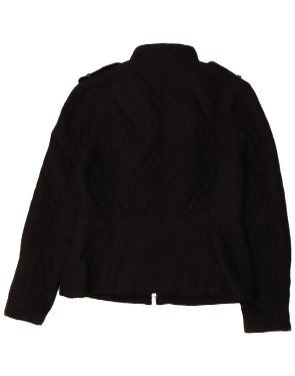 Barbour Chaqueta Acolchada Militar para Mujer Reino Unido 46 Grande Negro