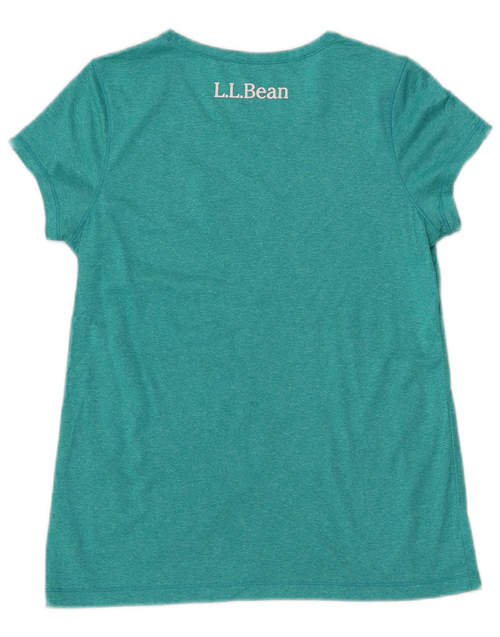L.L.BEAN Camiseta gráfica para mujer Top UK 42 Medium Turquesa moteada