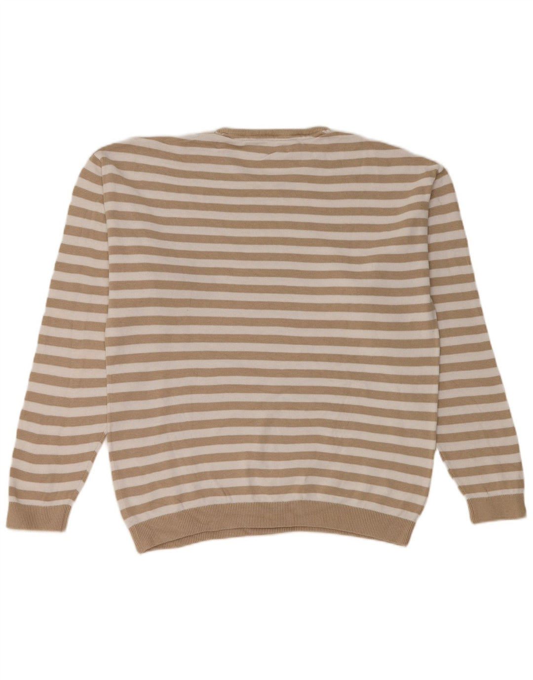 Jersey Jack & Jones Hombre con Cuello Redondo y Rayas Beige Medio