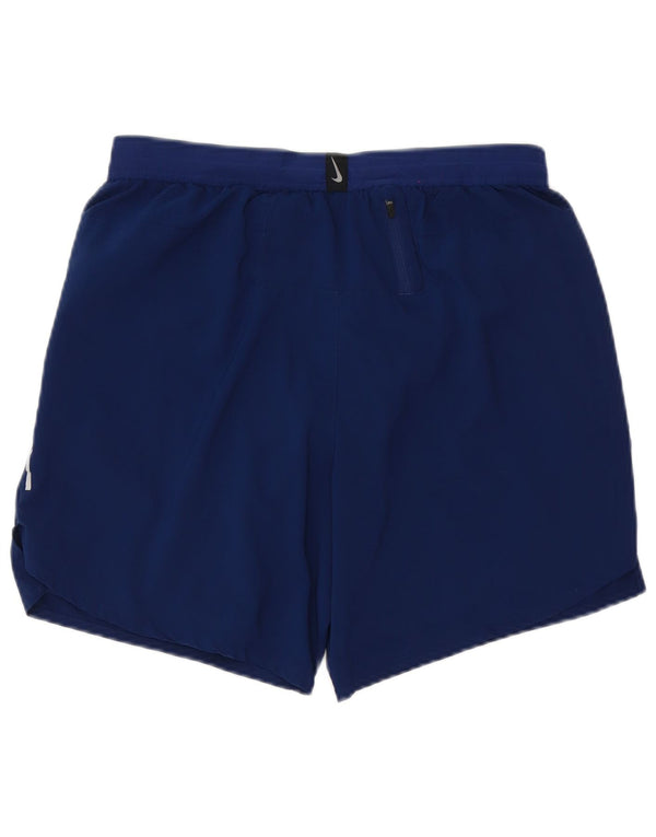 Nike - Pantalones cortos deportivos Dri Fit para mujer, talla 40, talla grande, poliéster, color azul marino