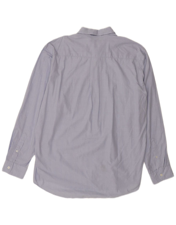 Camisa Nautica Hombre Grande Azul Cuadros Algodón