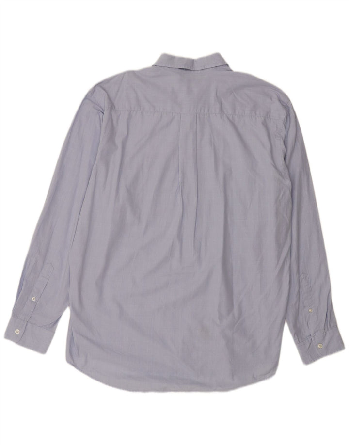 Camisa Nautica Hombre Grande Azul Cuadros Algodón
