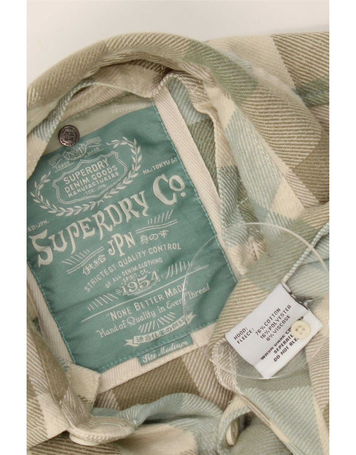Superdry Camisa De Franela De Algodón A Cuadros Verde Medio |