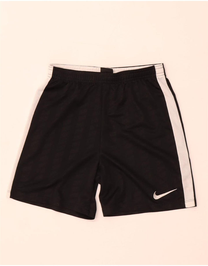 Nike Pantalones cortos deportivos Dri Fit para niños 10-11 años Poliéster a rayas negras medianas