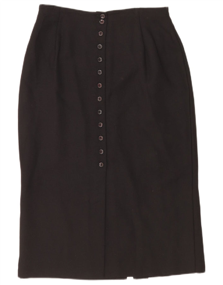 Marks & Spencer Falda lápiz para mujer UK 44 Mediana W28 Poliéster negro